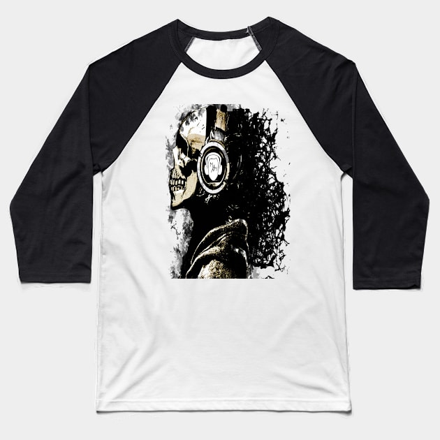 Death&Music Baseball T-Shirt by mxmgear